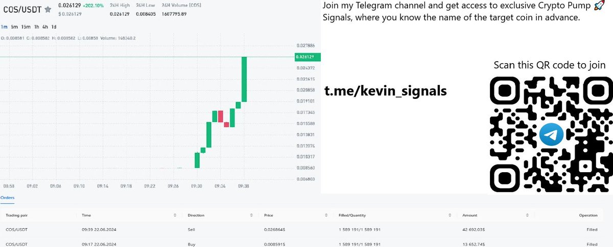 pragatoni's tweet photo. @Cobratate 🔔 Pump Signal Announcement! 🔔   

🚀 Today there will be a huge crypto PUMP 📈   

ℹ️ In our Telegram channel we have published the name of the target coin in advance. 💎    

✅ Join us now and stay tuned ➜ https://t.co/hpr8zUH4lX 🔗    

🤑 Guaranteed profit: +250%  💰 https://t.co/UMFxecnB7w