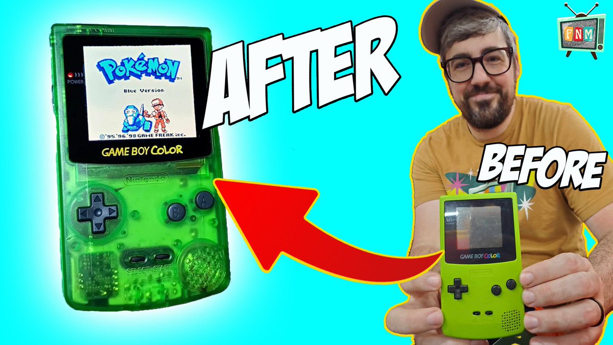 MikeBurkey's tweet image. 🛠 Gameboy Color Mod Video! 🛠
Had an absolute blast learning how to upgrade this classic Gameboy Color with a new shell and new OLED. Check out the time-lapse process over on @FrigginNerds, and look for more mods coming soon!
Video in comments below! #reprogramming #gameboy