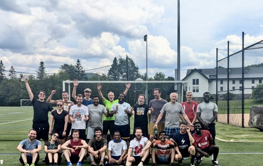 Gasser Group (@gassergroup) on Twitter photo The traditional football match of the GRC Metals in Medicine took place today! Congrats to everyone! Fun to play with <a href="/NMNLab/">Metzler-Nolte Lab</a> <a href="/Johannes_Karges/">Johannes Karges</a> <a href="/CastonguayAnnie/">Annie Castonguay research</a> @BonnetSylvestre <a href="/TimKench/">Tim Kench</a> <a href="/Angelo_Frei/">Angelo Frei, PhD</a> <a href="/_Southwell/">James Southwell</a> <a href="/SophieT99879381/">Sophie Thomas</a>
<a href="/ChimieParisTech/">Chimie ParisTech | PSL</a> The traditional football match of the GRC Metals in Medicine took place today! Congrats to everyone! Fun to play with <a href="/NMNLab/">Metzler-Nolte Lab</a> <a href="/Johannes_Karges/">Johannes Karges</a> <a href="/CastonguayAnnie/">Annie Castonguay research</a> @BonnetSylvestre <a href="/TimKench/">Tim Kench</a> <a href="/Angelo_Frei/">Angelo Frei, PhD</a> <a href="/_Southwell/">James Southwell</a> <a href="/SophieT99879381/">Sophie Thomas</a>
<a href="/ChimieParisTech/">Chimie ParisTech | PSL</a>