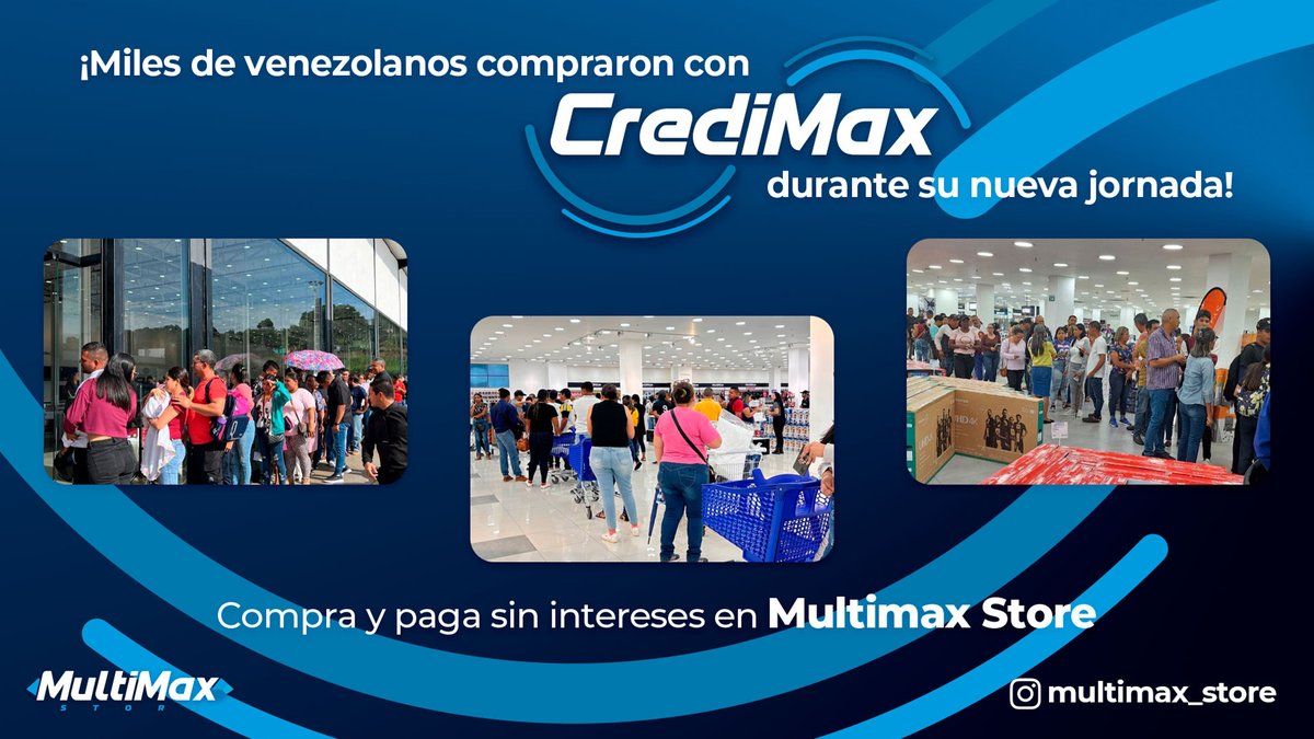 TachiraNews's tweet image. ¡Miles de venezolanos compraron con CrediMax durante su nueva jornada! Compra y paga sin intereses en Multimax Store
tachiranews.com/miles-de-venez… 
#TáchiraNews #Credimax
