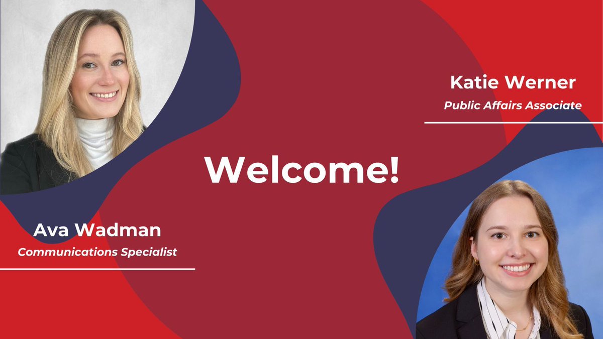 We are thrilled to introduce Ava Wadman, our new communications specialist, and Katie Werner, our new public affairs associate. We look forward to all the wonderful contributions you will make at the Council!
