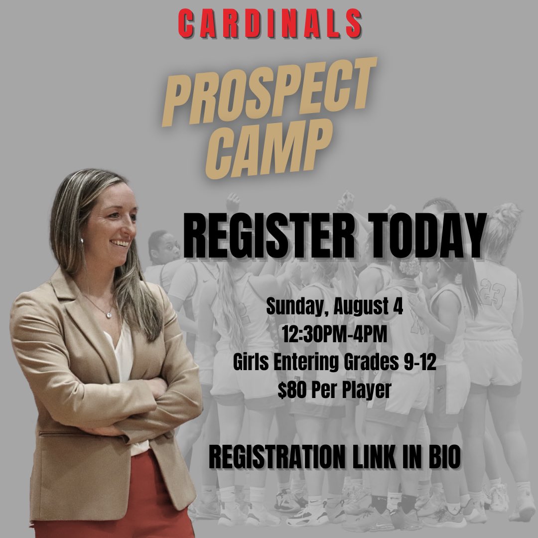 Registration for Prospect Camp is LIVE! Players get hands-on instructional training from college coaches, opportunities to showcase their skills, compete in 1 on 1, 3 on 3 and 5 on 5 situations! Girls entering grades 9-12, register here👇🏽today!
docs.google.com/forms/d/e/1FAI…