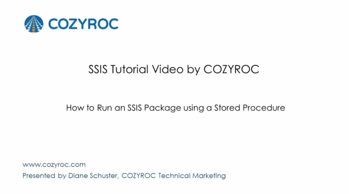 CozyRoc's tweet image. How to execute an SSIS Package using a Stored Procedure. #SSIS tutorials by #COZYROC youtu.be/wCqYjS4RrXk #SSIStutorial