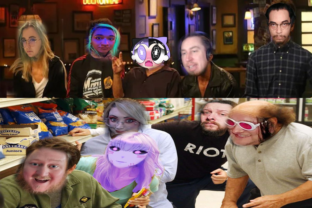 SKELLYP0PS's tweet image. 10 people enter! Who will break character first? Find out July 1st at 6pm PST on It's Always Sunny In VRChat!

Cast: @legend_tuba @Marurashi @jawnzun @GeekytheDork @ForesightVaughn @IcyAnnOfficial @S_a_v_a_g_e_D LomariFairchild and Dohc32Valve! Also me!