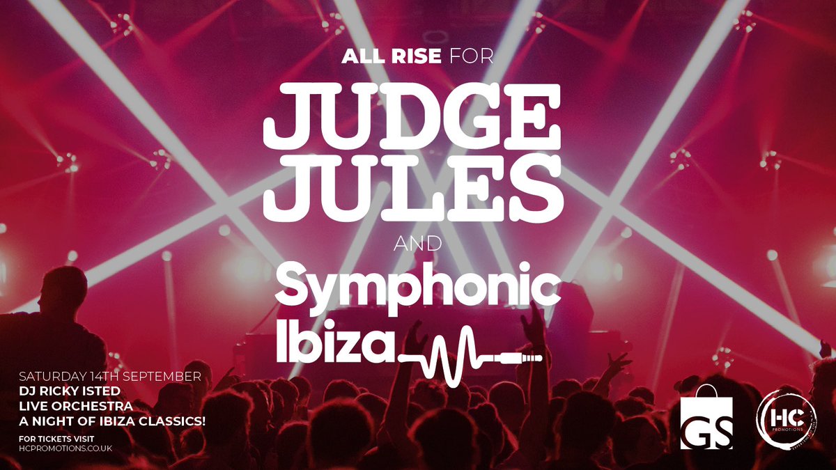 🎟️ LAST CHANCE FOR EARLY BIRD TICKETS 🎟️

This is your last chance warning, the verdict is in and the judge is in session. 

Make sure you don't miss out on discounted, early-bird tickets for this years Symphonic Ibiza with Judge Jules on September 14th 

bit.ly/Symphonics24