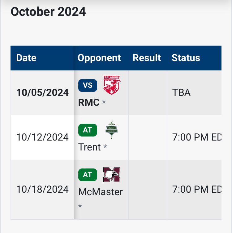 YorkU Men's RFC Alumni (@yorkmensrfcalum) on Twitter photo 2024 <a href="/OUAsport/">Ontario University Athletics</a> Men’s Rugby Schedule was released today, including the <a href="/yorkulions/">York Lions</a> (see below): 2024 <a href="/OUAsport/">Ontario University Athletics</a> Men’s Rugby Schedule was released today, including the <a href="/yorkulions/">York Lions</a> (see below):