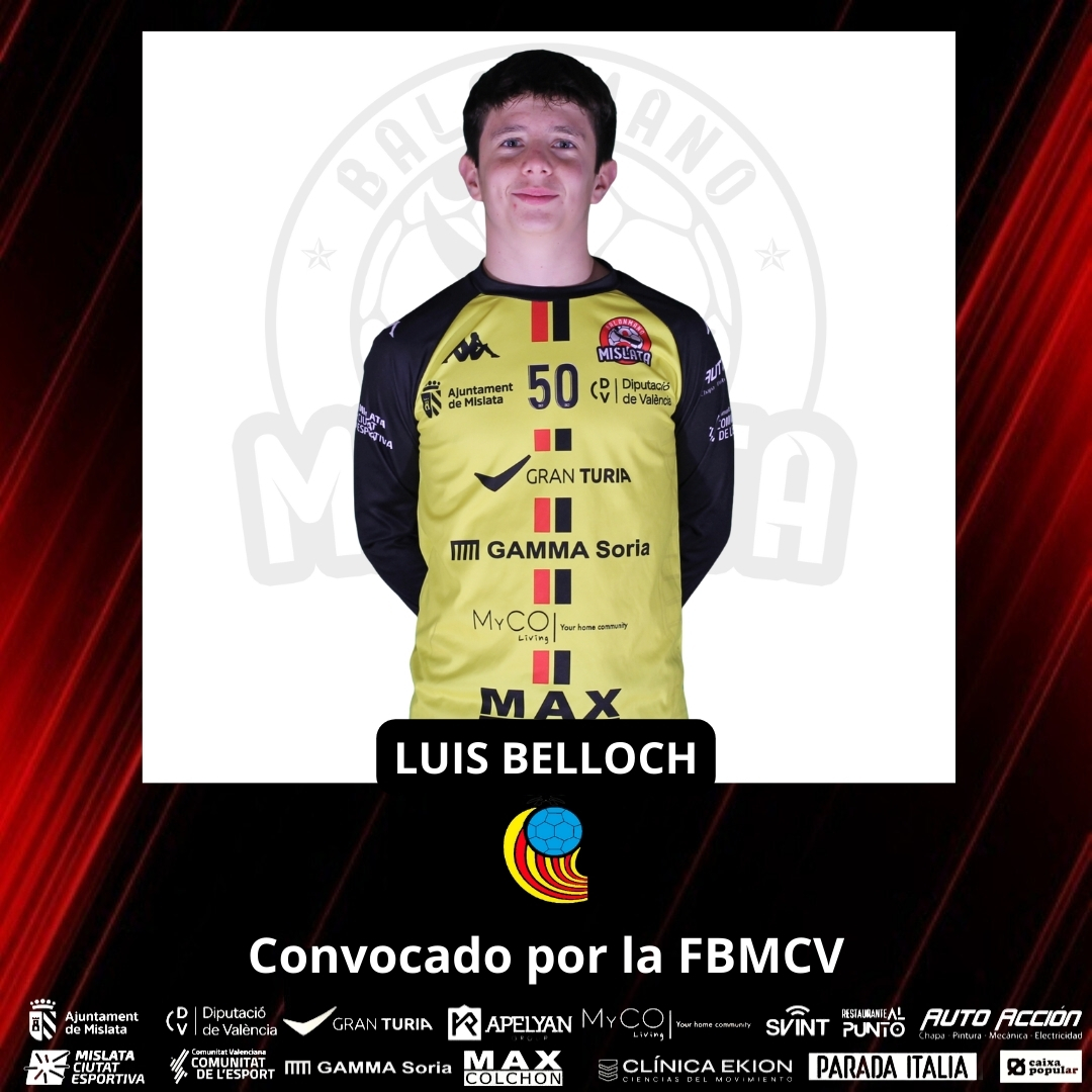 📢 La <a href="/Fbmcv/">#ComunitatDelHandbol 🧡💙</a>  convoca a nuestro jugador, Luis Belloch, para la próxima jornada de tecnificación del proyecto #ferFutur.
▶ La selección infantil jugará un torneo en Cangas del Narcea.
👏 Enhorabuena por esta convocatoria Luis, disfruta la experiencia!!!
#VamosMislata ❤🖤