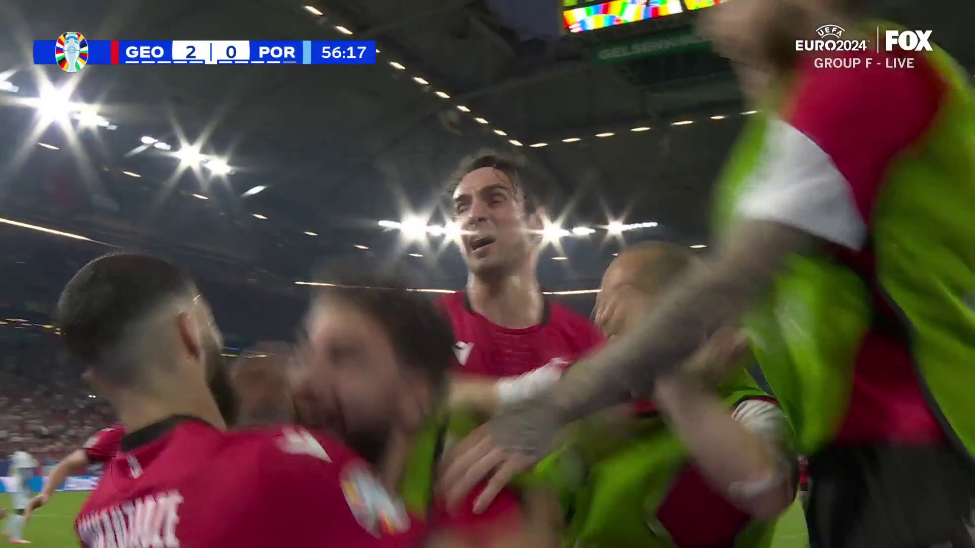 TWO FOR GEORGIA 🇬🇪🙌Georgia now holds a 2-0 lead over Portugal and currently has a spot in the Knockout Stage