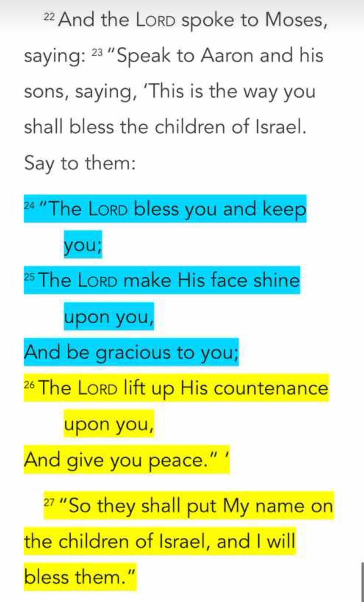 Numbers 6:24-27 ♥️