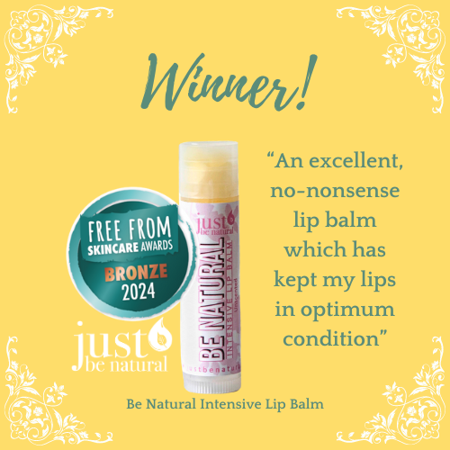 JustBeNaturalLP's tweet photo. Delighted that our Be Natural Intensive lip balm won it's 3rd award today - in the 2024 Free From Skincare Awards! #FFSA24 #lipcare #organiclipbalm #awardwinner https://t.co/3UwiqUgb63