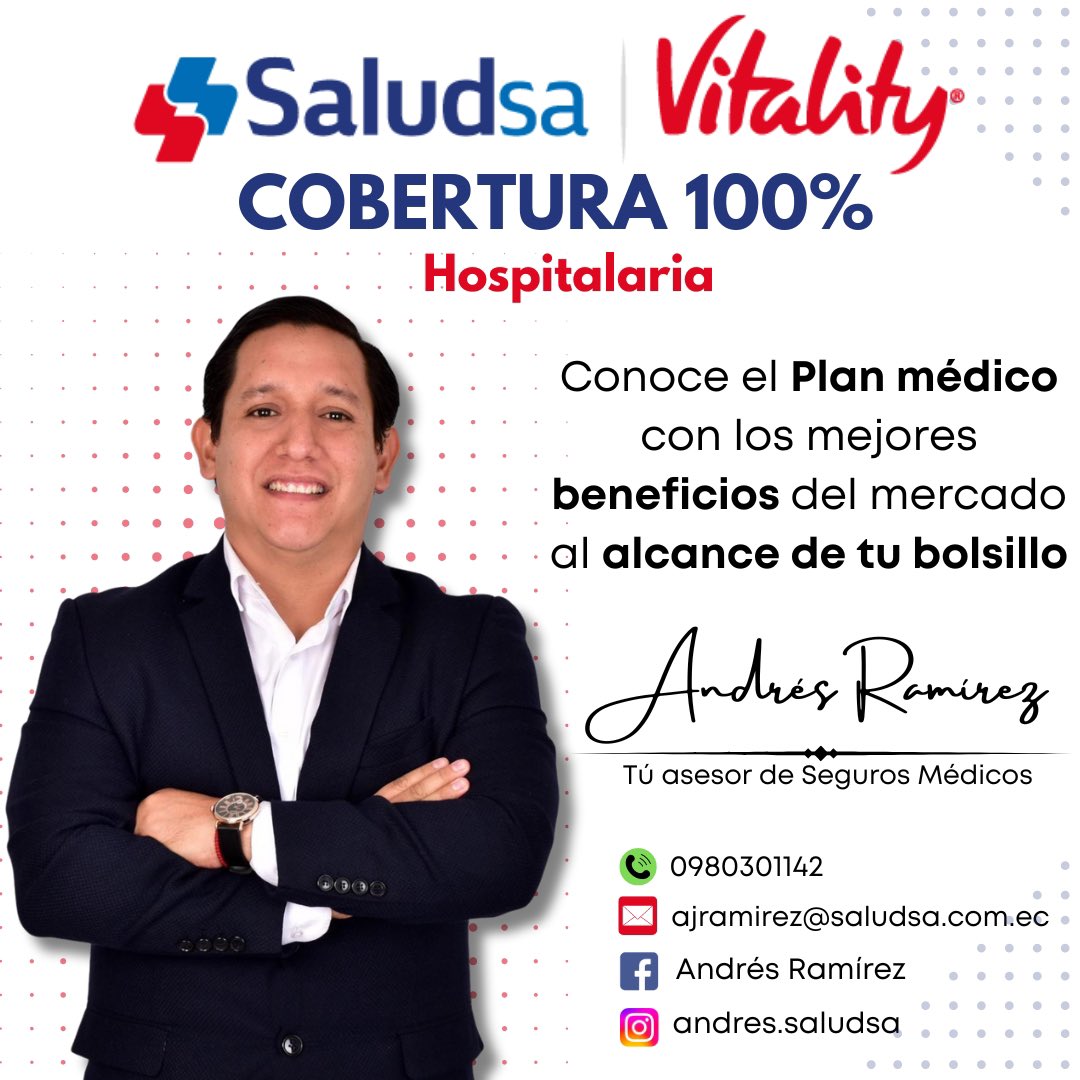 jasmanyramirez's tweet photo. Con un plan médico, tienes acceso a te vino médica de calidad cuando la necesites.
#SegurosMedicos #Seguros #Salud #Guayaquil #contactos https://t.co/4vhRcvbsd9
