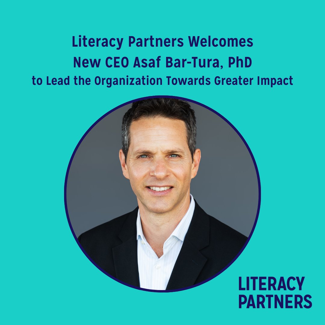 Literacy Partners Welcomes New CEO Asaf Bar-Tura, PhD to Lead the Organization Towards Greater Impact
Full press release: literacypartners.org/uncategorized/…