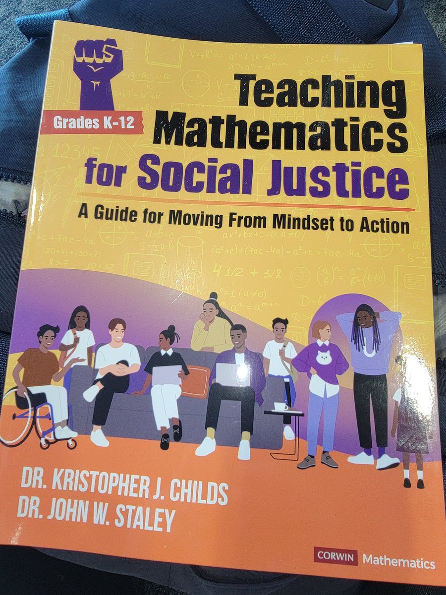 Look what arrived just as I was heading to the airport. Of course, it went into my bag. "An all-encompassing journey designed to challenge the status quo mindset of the current mathematics education experience." I'm ready to learn from <a href="/DrKChilds/">Dr. Kristopher J. Childs (he/him)</a> <a href="/jstaley06/">J Staley</a> <a href="/CorwinPress/">Corwin</a>