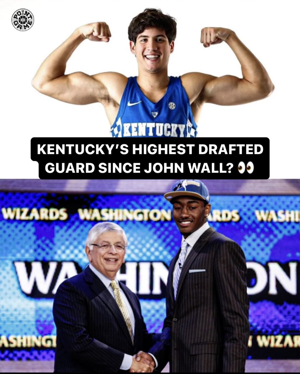 pointgamepod's tweet image. If Reed Sheppard gets selected in the top 4 of the NBA Draft tonight he will be the highest drafted Kentucky guard since John Wall (2010 ) #BBN 

Where do you think Reed lands tonight? @DraftKings