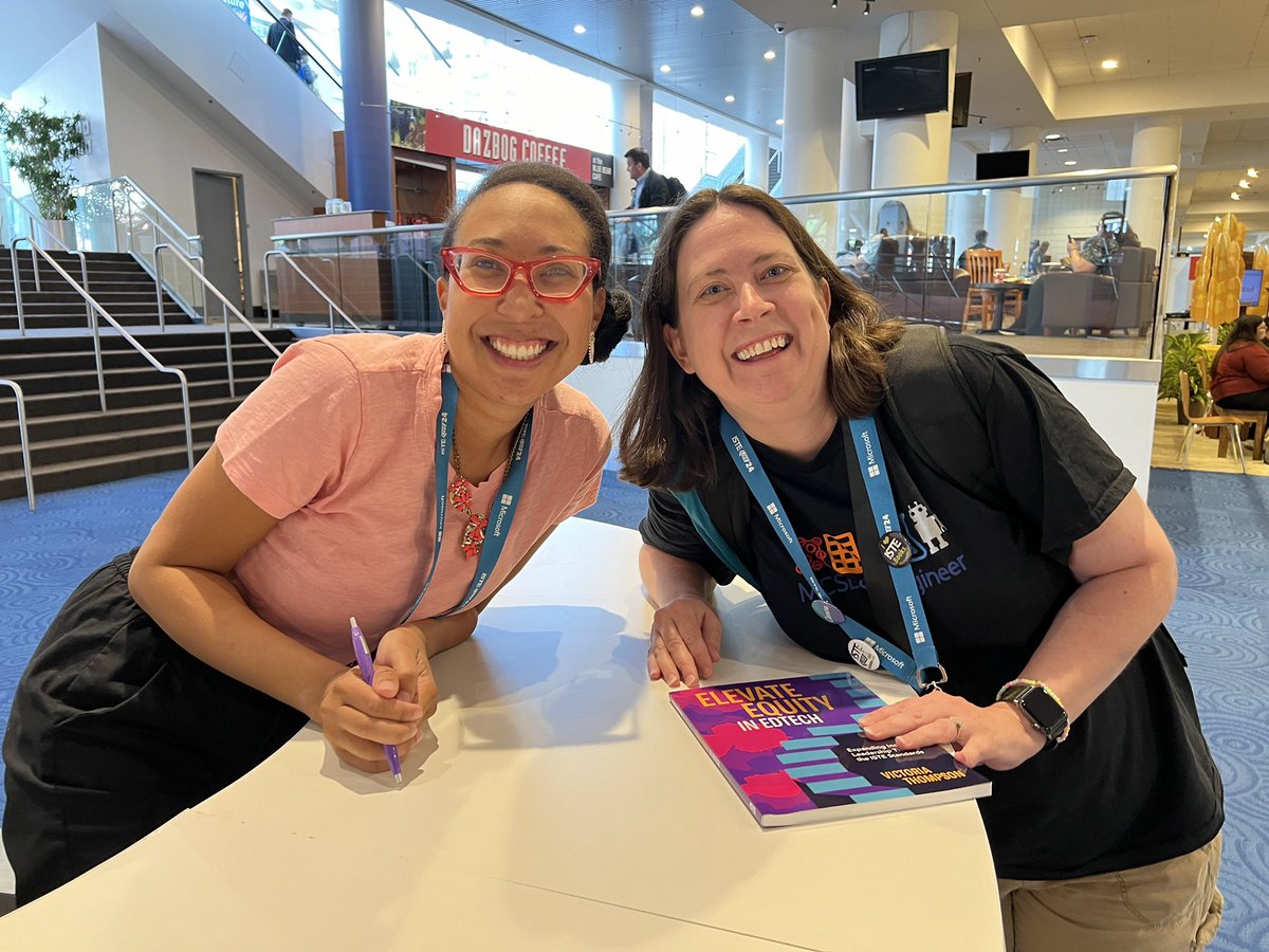 geri_smith06's tweet photo. @VictoriaTheTech @ISTEofficial Thank you!! Great to connect in person! Your joy is contagious! https://t.co/xwH2Hullx7