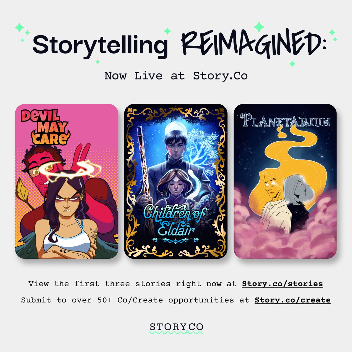 Big news from StoryCo:

Three incredible stories have just gone live on our platform!

These independent creators were among the first to use StoryCo's creator tooling to adapt their already established web comics into immersive, multimedia experiences.

Check them out at