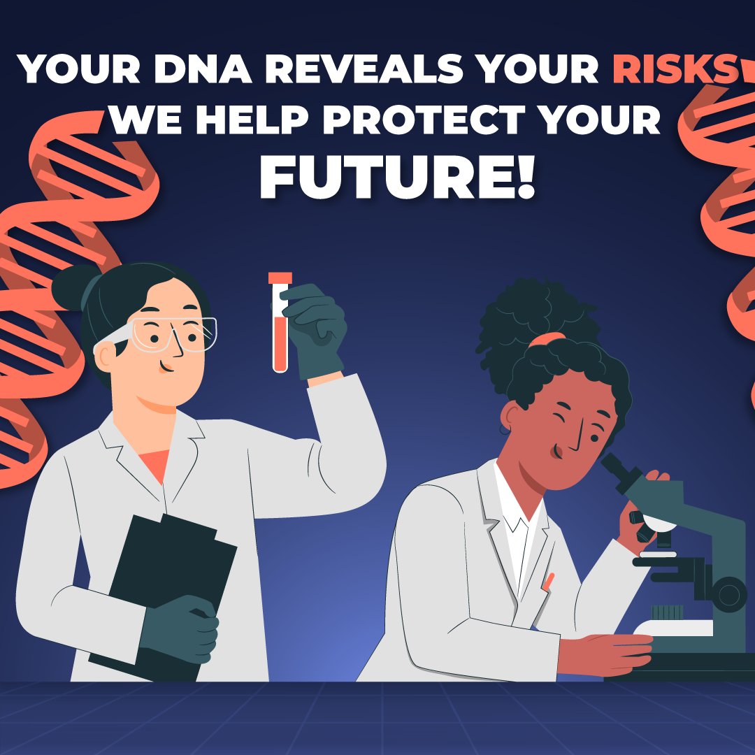 Your DNA Reveals Your Risks. We Help Protect Your Future.

Did you know that your DNA can provide crucial insights into your health? By understanding your genetic information, you can learn about your risks for conditions like cancer, BRCA mutations, and Lynch Syndrome.