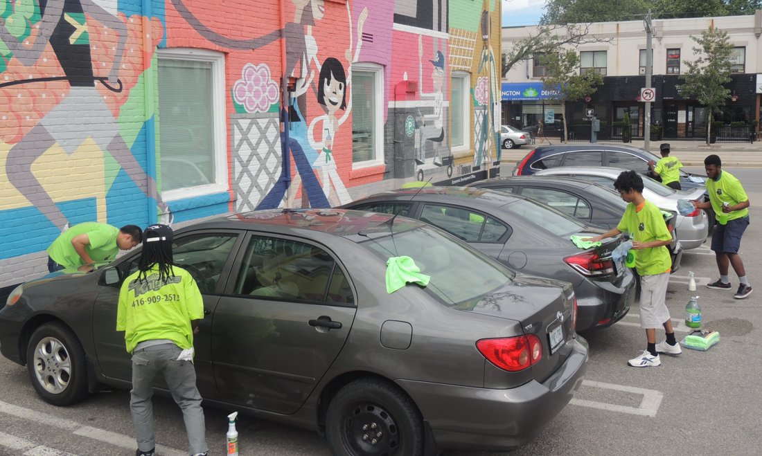 Shout out to our youth entrepreneurship crew in Central Toronto! #summerjob #summerbusiness #autodetailing