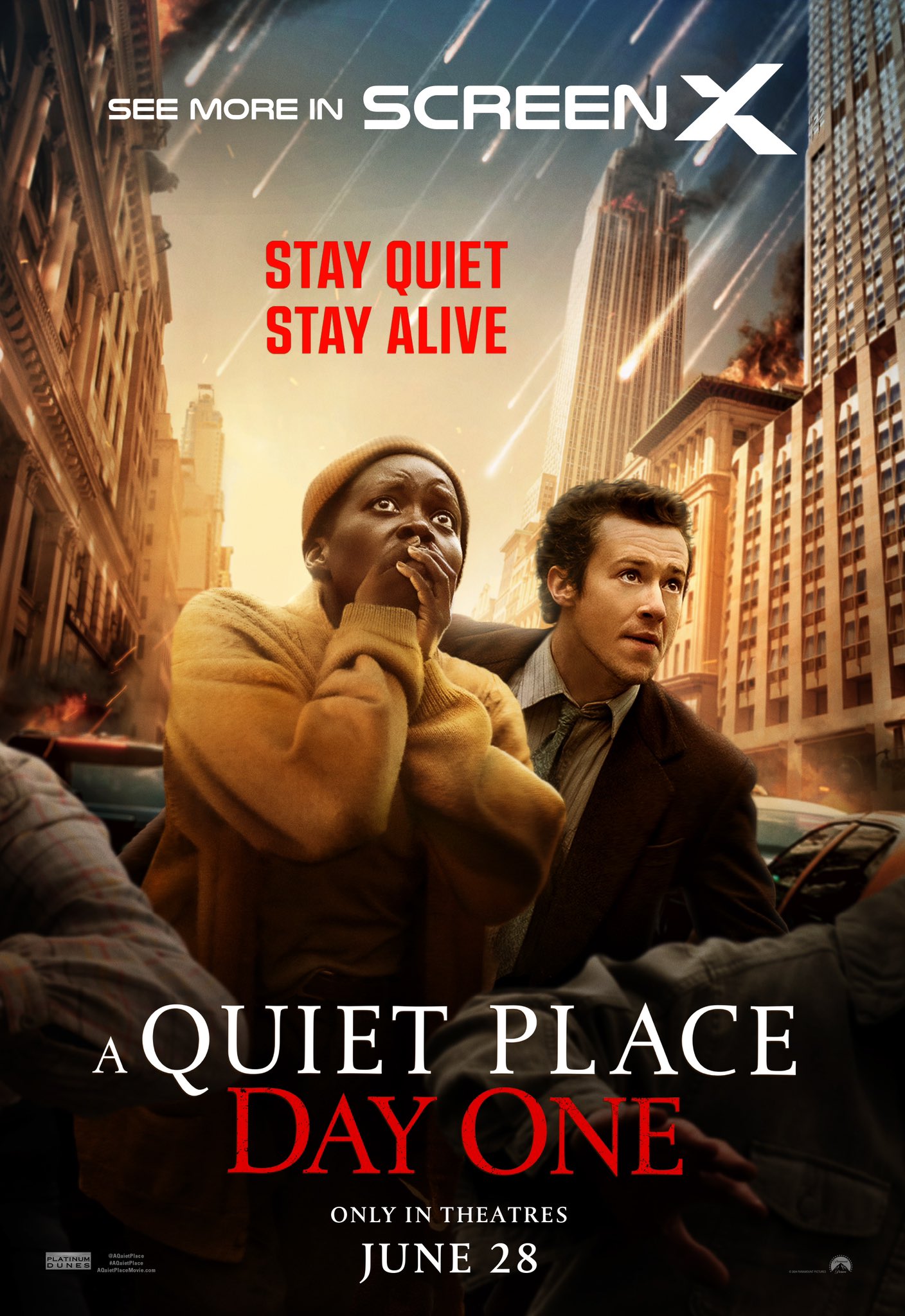 A Quiet Place Day One ScreenX poster