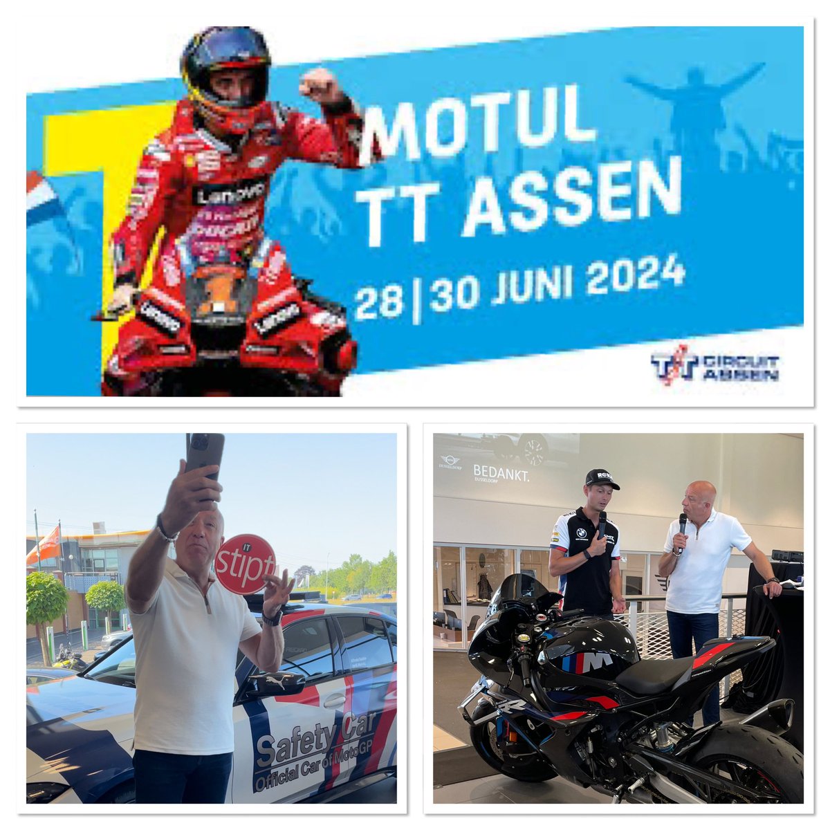 StiptIT's tweet photo. Bedankt! @dusseldorpBMW ,
&amp; @OA_Assen &amp; Boeiende sprekers @TomCoronel &amp; Michael van der Mark. Op naar de Motul Dutch TT 2024. https://t.co/sYkfjmDFct