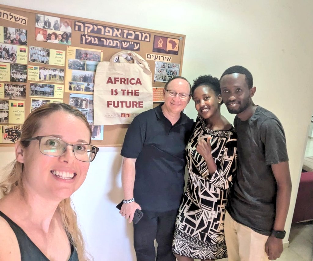 AmbRonAdam's tweet image. Today I visited the The Tamar Golan Africa Centre at the @BenGurionUni in Beer Sheba. I met the two students from Rwanda, Gloria Umutoni, and Fred Taremwa as well as faculty members. We decided to join hands in deepening knowledge of Africa in Israel and promote African Studies.