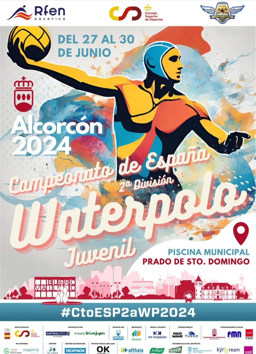 Ciudad_Alcorcon's tweet photo. Todo preparado en Prado de Santo Domingo para disputarse desde el 27 al 30 de Junio el Campeonato de España de II División Masculina 🇪🇸🤽🏻

Restaurante Urbión
@dragonoriental2
 Rhouse Inmobiliaria 
@M2MSistemas https://t.co/hdyFoq5jbK