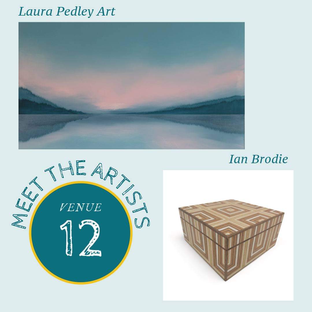 Meet the Artists 
Venue 12
-
Laura Pedley Art
Serene abstract landscape paintings 
&amp;
Ian Brodie
Fine Handmade Boxes
At 
<a href="/innerform/">INNERFORM</a>
391 Manchester Rd SK4 5BY
#HeatonChapel #stockport #interiorstyling #buylocal #arttrail #woodworking #HAT2024