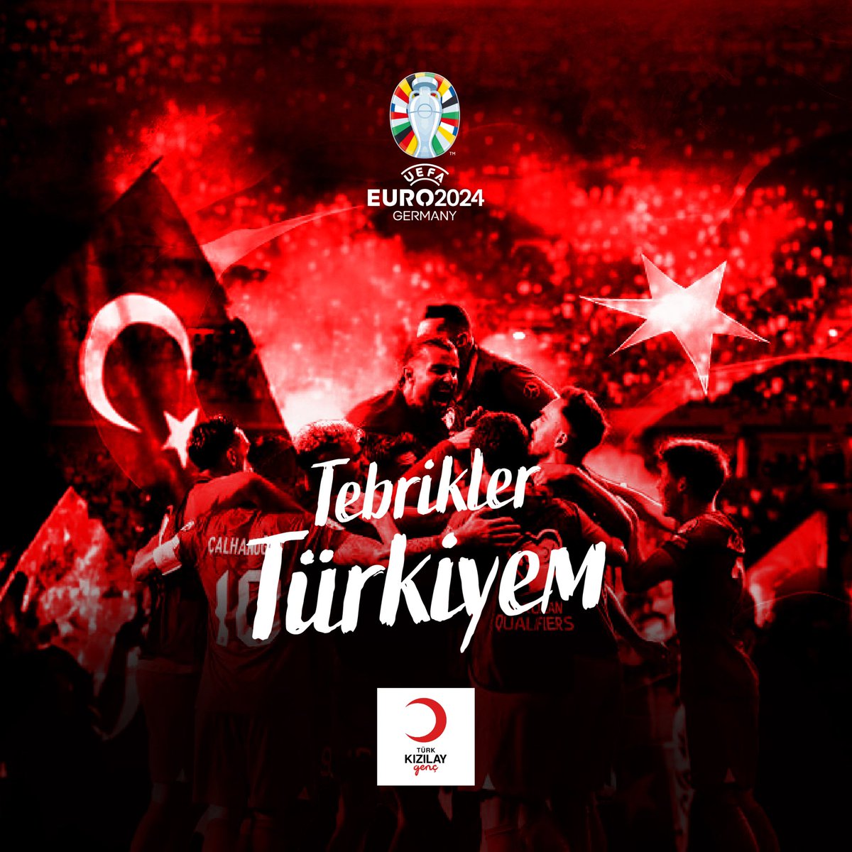 A Milli Takımımız, 2024 Avrupa Futbol Şampiyonası'nda son 16 turunda! 🇹🇷

Tebrikler #BizimÇocuklar ❤️🤍