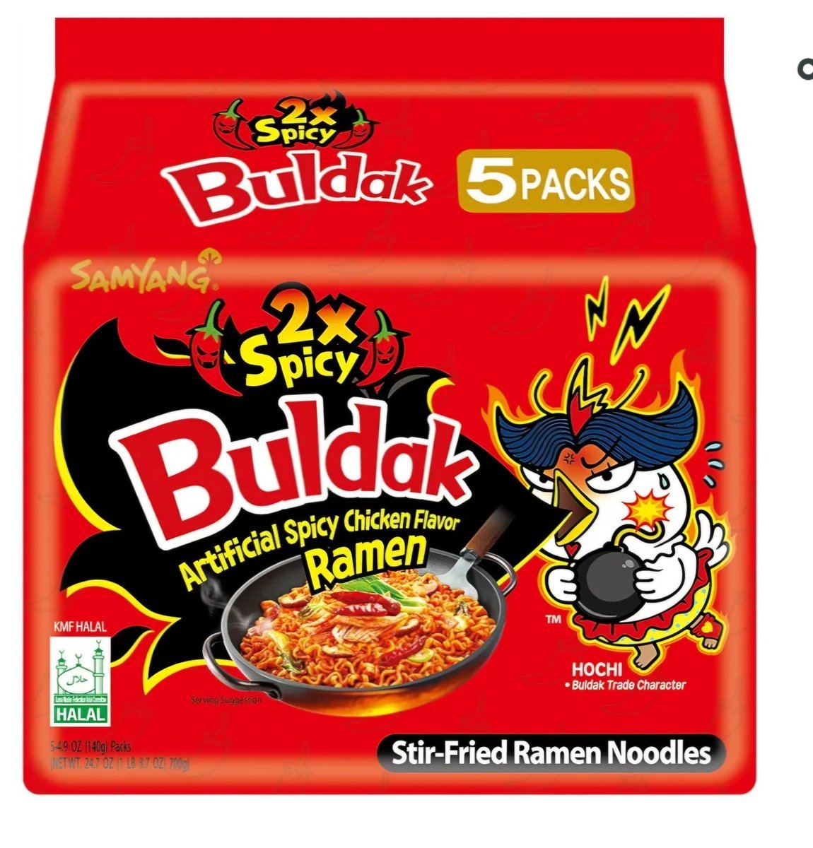 BarronessSheri's tweet photo. we tried the spicy chicken Buldak noodles today 

Jaja: refuses to try 

Jackie and myself: oh it's spicy but not too bad, goes back for seconds

David Jr: one bite, says it's spicy and not for him

Virginia: sticks out her tounge after one bite, it's still tingling hours later https://t.co/NC8LNLktXb