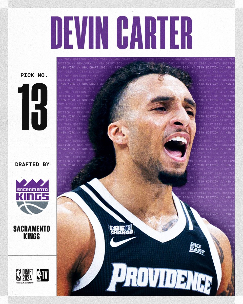 threadsumen's tweet photo. 16. El pick 13. del #NBADraft2024 para los
@SacramentoKings es el guard Devin Carter, estadounidense de 22 años. https://t.co/aXNj8KaV79