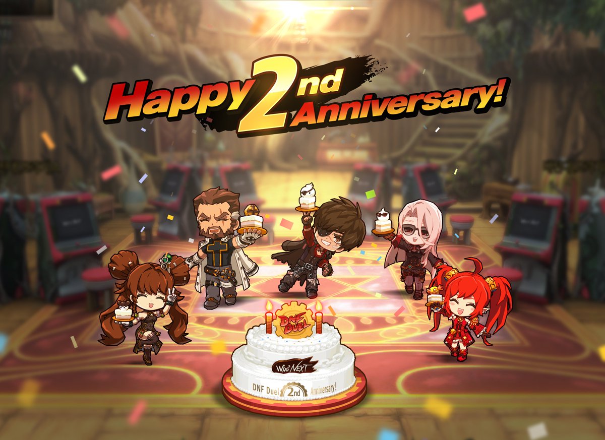 🎉 모험가 여러분, 2주년을 축하합니다! 🎉

2년 동안 DNF Duel과 함께해 주셔서 감사합니다.
앞으로도 여러분의 화려한 전투를 기대할게요! 🥳

#DNFDuel #2주년