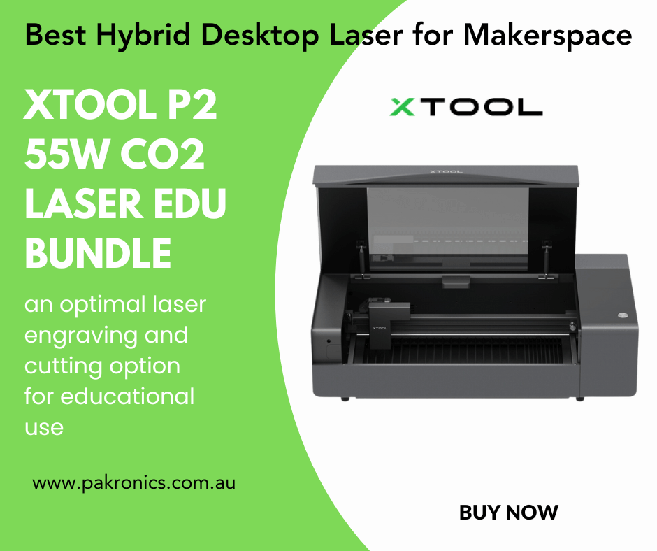 Pakronics's tweet photo. xTool P2 55W CO2 Laser EDU Bundle
It ensures a secure environment for teachers and learners to develop, create, experiment, and explore.

Buy Now

https://t.co/2tX46qLMTH

#pakronics #xtool #stem #diy #printing #laser #laserprinting https://t.co/zxtEHxuAbX