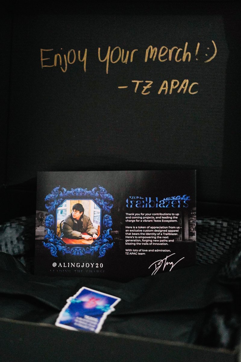 alingjoy20's tweet photo. First time receiving a care package!!! Thank you @TzApac @tezos 🙏🙏🙏
#TezosTrailblazers #TezosPHL https://t.co/kJ9pVtEPtw