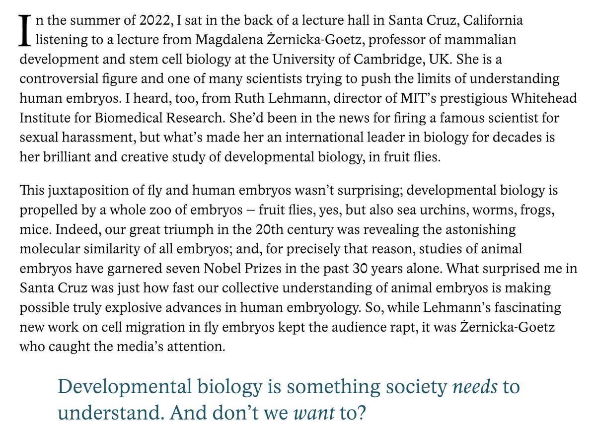 #10 - Become inspired like <a href="/jbwallingford/">John Wallingford</a>, whose attendance at the last SCDB sparked his beautiful rumination on the science of embryos (an instant-classic--read it, if you haven't already!) bit.ly/3L0HR21
