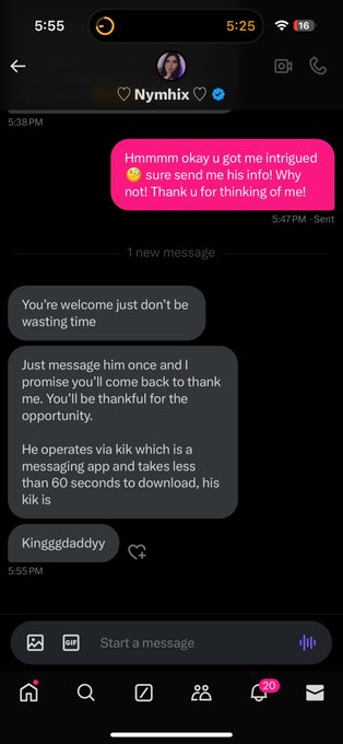 Hey just a heads up, @nymphiiix has been hacked, if she sends u this dm its hella fake and is some dude<a class="tags" target="_blank" title="On Twitter" href="/?out=eyJ0eXAiOiJKV1QiLCJhbGciOiJIUzUxMiJ9.eyJpYXQiOjE3MTk5ODg4NjQsImlzcyI6InR3cG9ybnN0YXJzLmNvbSIsIm5iZiI6MTcxOTk4ODg2NCwiZXhwIjoxNzUxNTI0ODY0LCJyZWRpcmVjdF91cmwiOiJodHRwczovL3R3aXR0ZXIuY29tL255bXBoaWlpeCJ9.8EJnNKP7daVgOHnru5GbYJmAV-Hd_2fqnOu01VnzRw-xsNbPLjz-PR4HEu332cp4PmzrfKWPOJXef-WEktY-JA">@nymphiiix</a>