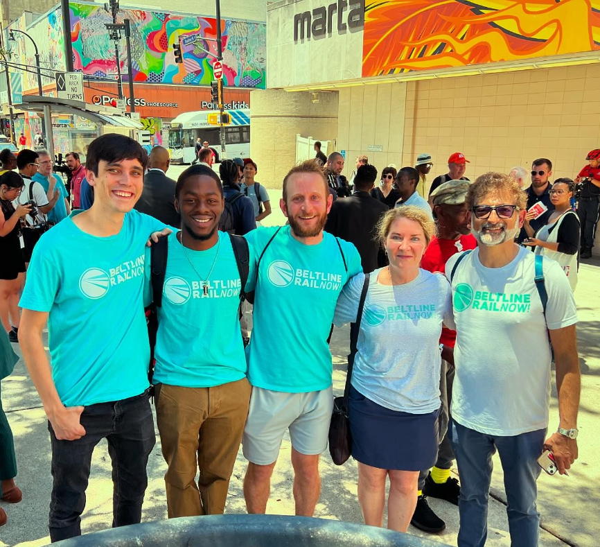 beltlinerailnow's tweet photo. Yesterday we joined in the call to Keep Five Points Open during renovation of the exterior plaza and entries. #atlantatransit #keep5ptsopen #beltlinerailnow #disabilityinclusion #freewheelinwithcarden #AtlantaTransitRiders https://t.co/V9FlFxfrd8