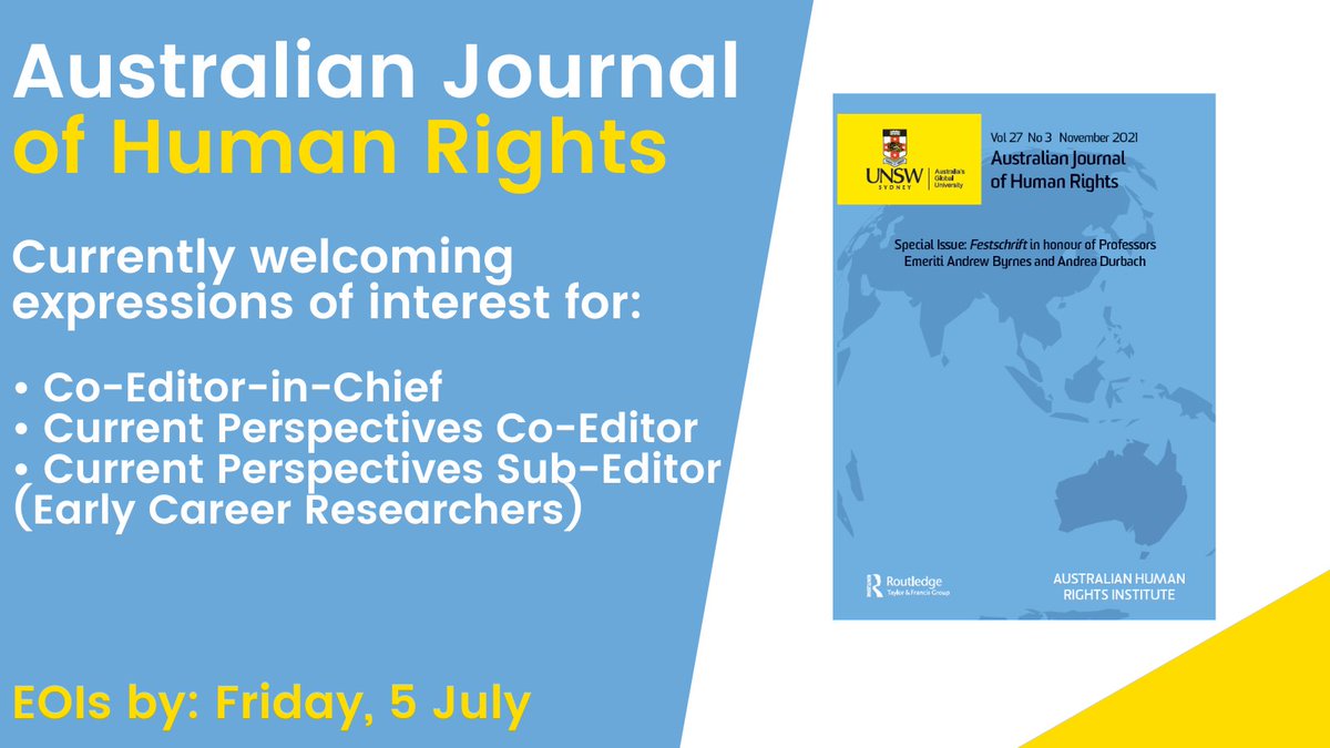 Australian Journal of Human Rights tweet media