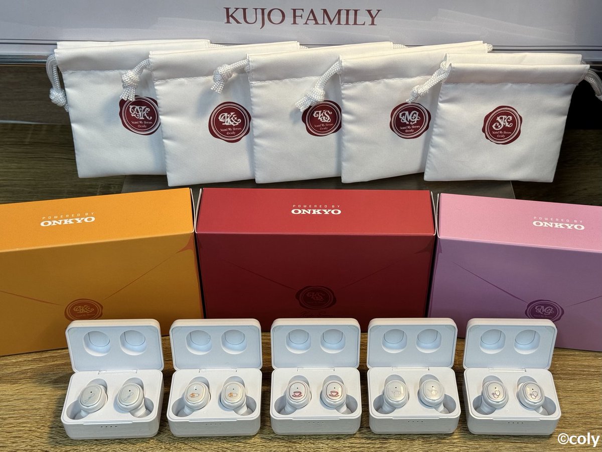 スタンドマイヒーローズ『九条家』コラボワイヤレスイヤホン、絶賛販売