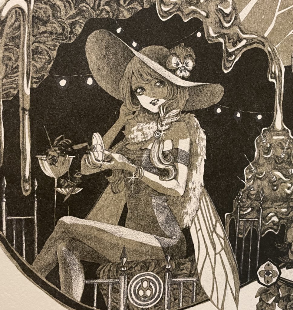 🐝🏵️ #リトグラフ #版画