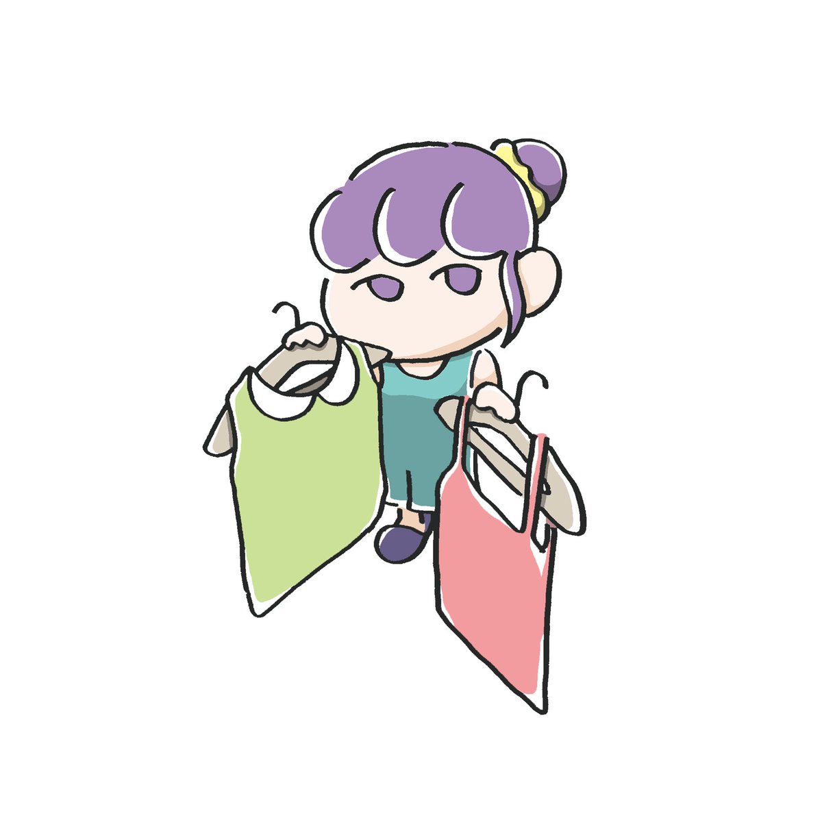 agoodavocado's tweet photo. 外は暑いけど、室内は涼しいこの季節。
何着るか迷うんですよね。
#ゆるかわポップ https://t.co/h5VBfjdbQK