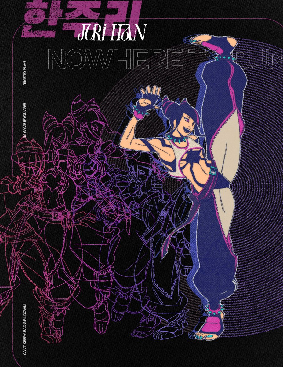haddockkkk's tweet photo. finished my juri print 😊 had a lot of fun practicing graphic design with this one!
#sf6 https://t.co/vfNRikC2Zi