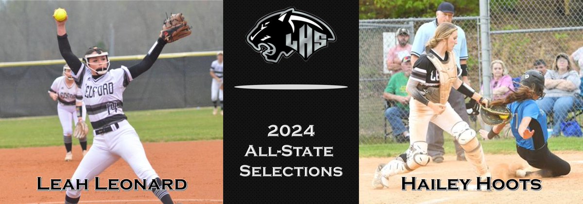 Congratulations to #14 Leah Leonard and #11 Hailey Hoots for being named to the North Carolina Softball Coaches Association's All-State Team! <a href="/LeahLeonard00/">LeahLeonard00</a> <a href="/HHoots_11/">Hailey Hoots</a> <a href="/LedfordProud/">Ledford Proud</a> <a href="/LPAA_Pride/">Ledford Panthers Athletics Association</a>