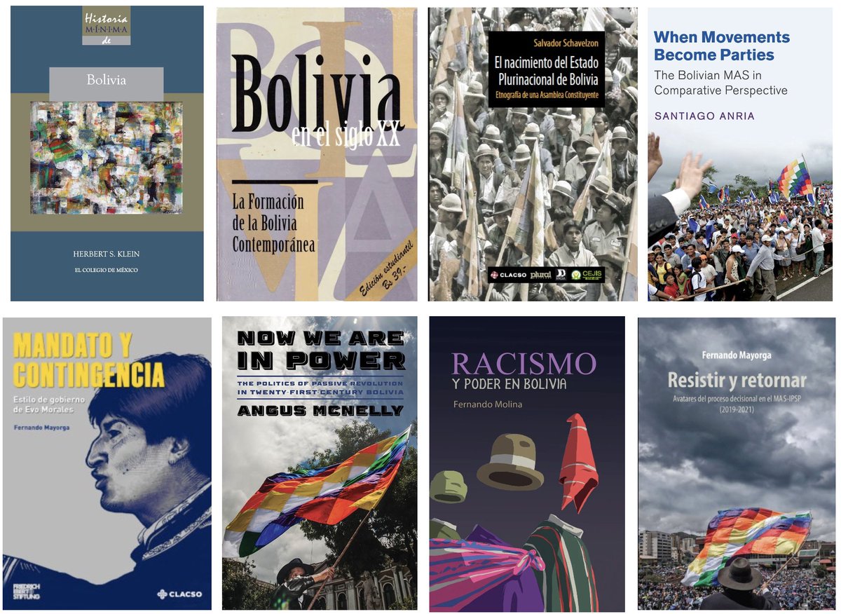 GerardoMunck's tweet photo. 𝗕𝗼𝗹𝗶𝘃𝗶𝗮. Los eventos de ayer pusieron el foco de atención sobre Bolivia. Para comprender mejor la historia de Bolivia y los cambios desde que Morales llegó al poder en 2006, estos son algunos de los libros que podemos leer.👇 https://t.co/8liLq78qp8
