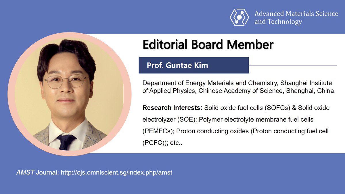 Advanced Materials Science and Technology tweet media
