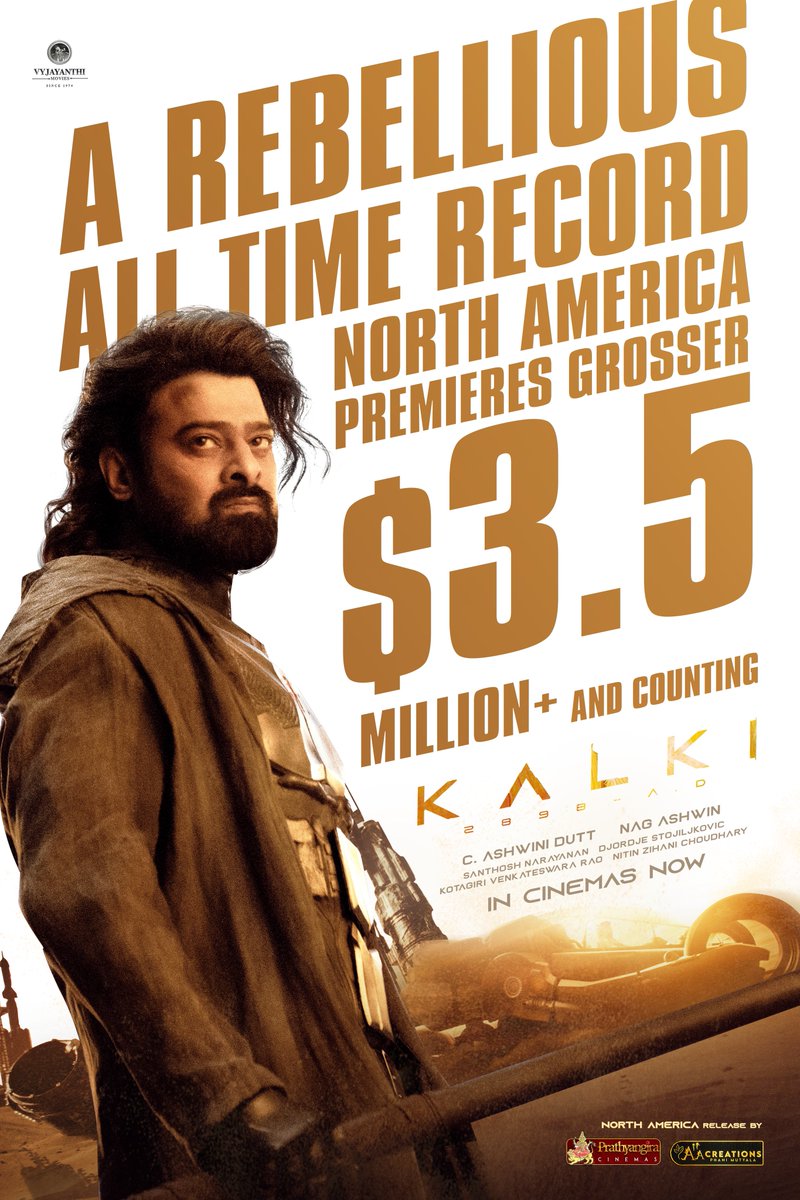 PrathyangiraUS's tweet photo. Em cheppamantaru…. BOX OFFICE BULLDOZER anala…..

Records kottevaruku Aagadu analaaaaaa

Em cheppamantaru……Aayana chudani Blockbuster la, Aayana chudani industry hit la, Aayana chudani charitrala 💥💥💥

Blood Boil aipotundi 🔥🔥🔥

#Kalki2898AD #Prabhas @VyjayanthiFilms @Kalki2898AD 
#BlockBusterKALKI #BlockBusterKalki2898AD