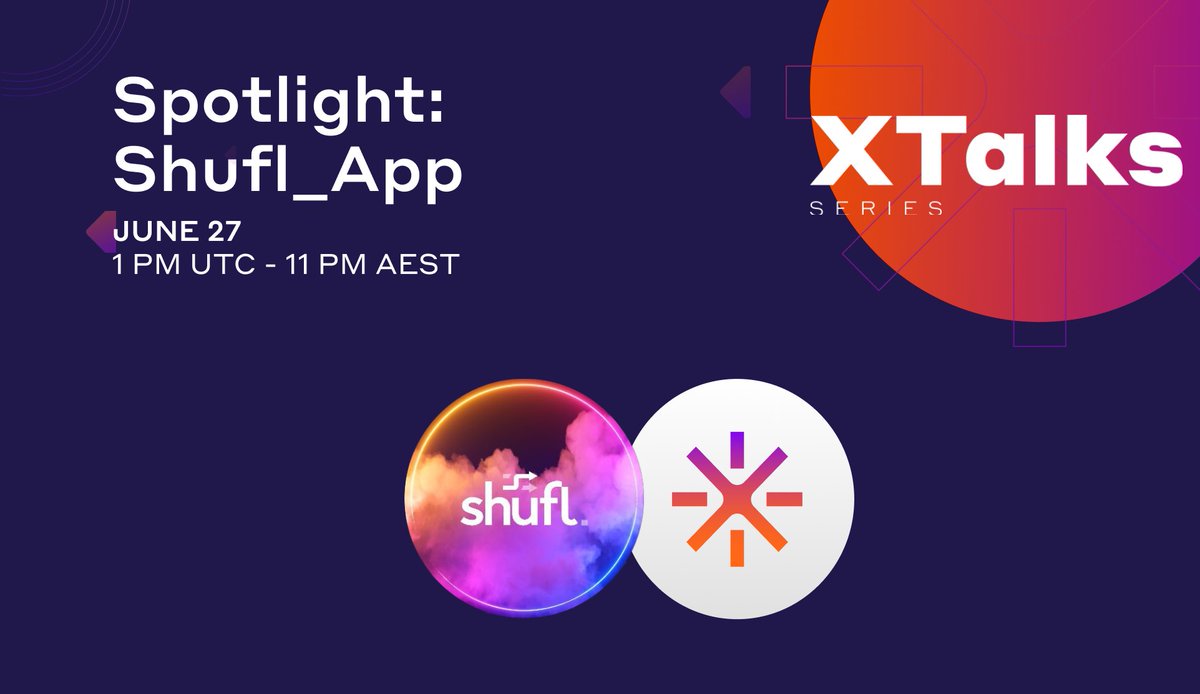 LayerOneX's tweet image. Who&apos;s @shufl_app? projects.l1x.foundation/shufl_app/

🎙️Join us on a special @l1x_Xtalks AMA episode as we sit down L1X&apos;s latest partner.

🔗streamyard.com/watch/mQqrPjEE…

27th June - 1 PM UTC

#Blockchain #Crypto #AMA #Xtalks #L1X
