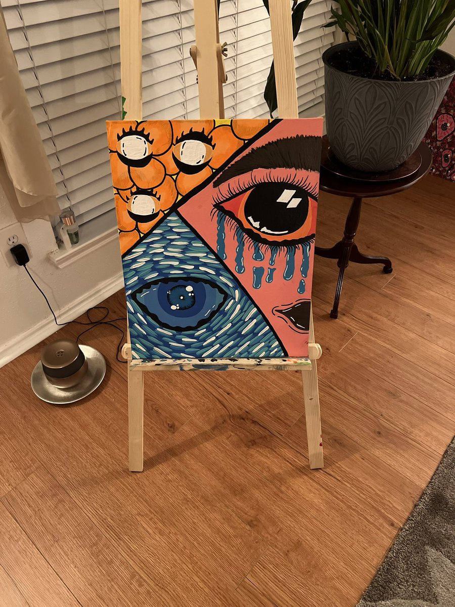 MvDaTRUTH's tweet image. 🚨 NEW ART ALERT 🚨, 16X20 Thin style canvas, free hand painted by my 14 Year Old daughter 🙏🏾🙌🏾🚨❤️ #AllArtForSell
