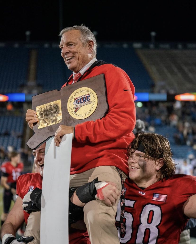Congratulations to Coach Lou Marinelli who was just named 2024 National High School Athletic Coaches Association Football Coach of the Year. #cthsfb