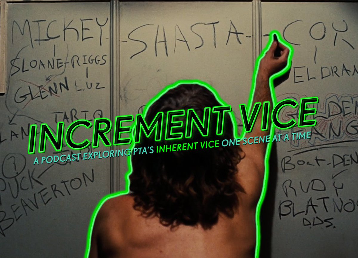 aHeartOfGould's tweet photo. That time b-day boy Paul Thomas Anderson cursed me out--twice--in the final episode of my year-long podcast exploring the mystery of his sad and horny noir masterpiece, INHERENT VICE.

PTA Episode: https://t.co/W81vJ7stp5

All episodes of @IncrementVice: https://t.co/J5zzwnopup https://t.co/K5CgpSxea5