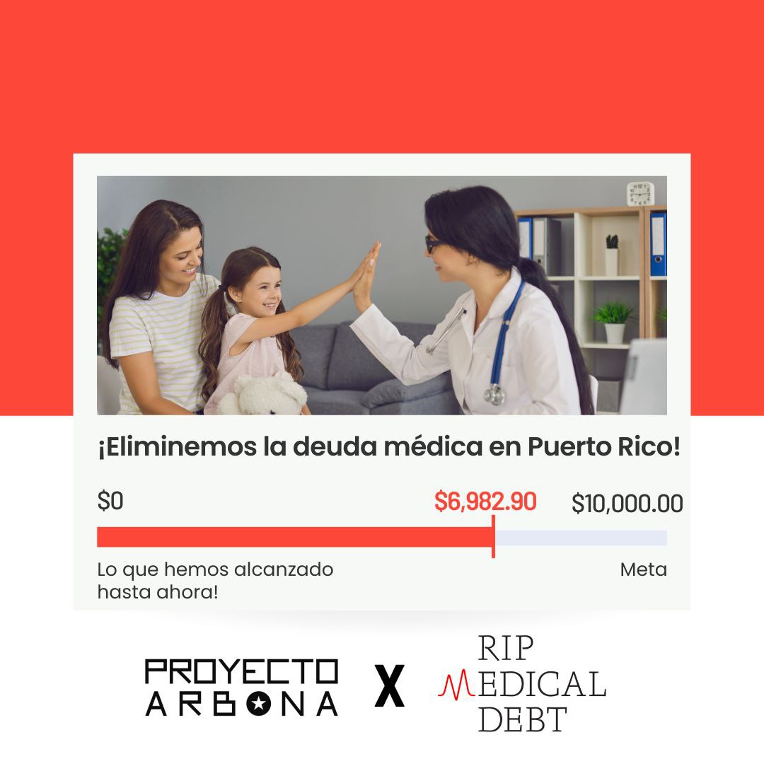 ¡Gracias a ustedes, hemos recaudado casi 7 MIL dólares para nuestra campaña en contra la deuda médica de pacientes! 

Nos queda poco para cumplir nuestra meta de recaudar 10k.

Pueden donar por ATH Movil al 787-215-0027 (poner en el subject “deuda médica”).